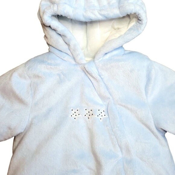 Baby Carter's 0-3 months One-Piece full-zip hooded heavyweight Winter Snowsuit - Picture 3 of 11